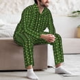 thumbnail image 7 of Salouo Cactus1 Print Button-Front Long Sleeve Pajama Set for Men, Soft 2Pjs Men's Long Sleeve Sleepwear-Medium, 7 of 7