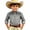 Grey, variant on Toddler Kids Girls Boys Shirt Tops Long Sleeve Fashion Chest Print Casual Collar Shirt Casual Summer Tees 10-11 Years