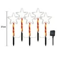 thumbnail image 2 of Christmas Star Pathway Lights Outdoor, 5PCS Solar Waterproof Star Stakes Light, 8 Modes Christmas Stake Lights for Yard Garden Sideway Walkway, 2 of 7