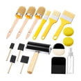 thumbnail image 2 of GUOOL 16Pcs Essential Decoupage Tool Set 3 Round Brush for Flat Surfaces for Paper, 2 of 9