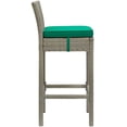thumbnail image 3 of Modway Conduit 5 Piece Outdoor Patio Wicker Rattan Set in Light Gray Green, 3 of 7