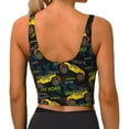 thumbnail image 4 of Uemuo Monster Truck1 Pattern Women's Sports Bra - High Impact Support, Breathable, and Comfortable Athletic Bra for Running, Yoga, and Workouts, 4 of 9