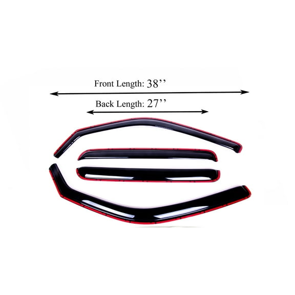 Sunwei Honda Ridgeline 0614, Hood Shield with Smoke tinted for Ridgeline 2006-2014 ABS Plastic