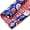 Blue/Red, variant on Christmas Wrapping Paper Reversible Christmas Tree and Red Green Stripe Gift Wrapping Paper-17 Inch x 33 Feet