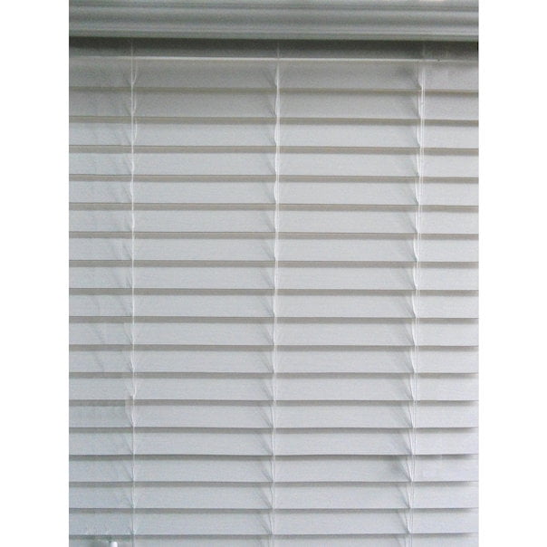 Allen Roth 2 5 In Cordless White Faux Wood Blind Walmart Com