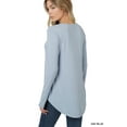 thumbnail image 3 of TheLovely Women & Plus Relaxed Fit Long Sleeve Round Neck & Hem Jersey Tee Shirt Top, 3 of 3
