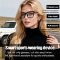 thumbnail image 2 of Gafas de traducción Bluetooth inalámbricas inteligentes MNVOEQ AI, 2 of 9