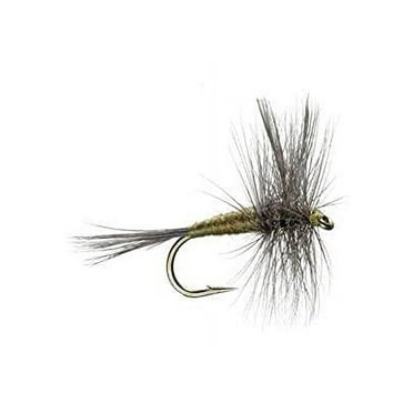 Blue Winged Olive Dry Flies - Set Of 6 Hand-Tied Size 20 Trout Flies For Fly Fishing