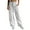 White, variant on Sexy Dance Women Cargo Pants Wide Leg Military Trousers High Waist Combat Pant Baggy Bottoms Solid Color Green M