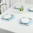 thumbnail image 6 of Unique Bargains Set of 6 Rattan Placemats for Dining Table Light Blue, 6 of 6