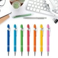 thumbnail image 2 of 7Pcs Retractable Ball Point Pen Medium Point Smooth Writing Black Ink Metal Pen, 2 of 21
