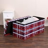 "Folding Rect Ottoman Bench Storage Stool Box Footrest Furniture Decor  30 x 15 x 15"""