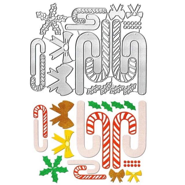 Set navideño de troqueles de corte de metal DIWULONG 17 x 13 cm