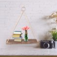thumbnail image 3 of Swing Planter Shelf,Wood Swing Shelf Flower Hanging Planter Rack Planter Stand Hanging Plate Innovative Solution, 3 of 8