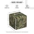 thumbnail image 4 of Gukieu Green Snake Skin Print Leather Tissue Box, PVC Waterproof Velcro Opening and Closing Square Tissue Box Holder, Suitable for Home and Office Decoration, 4 of 7