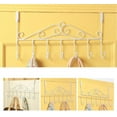 thumbnail image 3 of Rieles para colgar en la puerta de la cocina, guardarropa de la puerta Rieles de gancho para guardarropa retro 7 ganchos para bolsa Ropa Abrigo Toalla, Gancho de abrigo extraíble No requiere taladrar Zhivalor MZQ-0167, 3 of 4