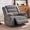 Gray, variant on Leumius Extra Wide Power Recliner Chair,270° Swivel Rocking Chair with Heat & Massage,USB & Type C Charging Port,Velvet Upholstered Recliner with Side Pockets for Living Room, Bedroom, Nursery,White