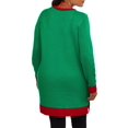Holiday Time Women'S Plus Christmas Tunic Sweater Flirty Elf