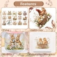 thumbnail image 3 of 10 PCS Easter Animal Theme Rub On Transfer Sticker,Rabbit Sticker Sheep Decal for Present Packaging DIY Scrapbooking Albums Furniture,10 * 30cm, 3 of 5