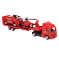 thumbnail image 1 of Juego de vehículos de ingeniería, juego de 4 piezas 1:64, simulación de coche de ingeniería de aleación, camión de construcción, remolque, rendimiento sólido, 1 of 14