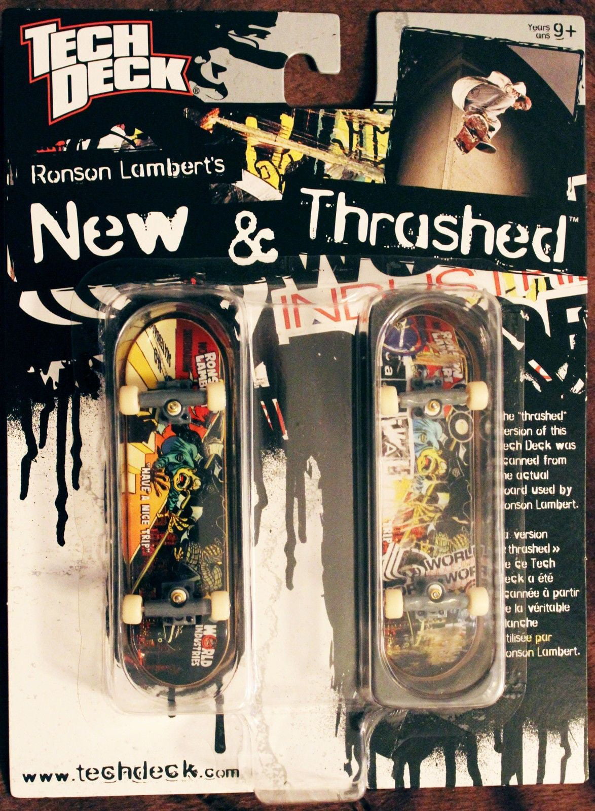 NEW! Chris Haslam TECH DECK New & Thrashed 96mm Fingerboard ALMOST Skateboards 