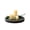Black, variant on Hanobe Decorative Candle Holder Plate Trays Coffee Table Decor, Round Wooden Serving Tray Centerpiece for Table 11.8” (Brown)