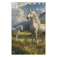 thumbnail image 4 of Unicorns Grassland Sky and Ainbow Black Out Curtains 84 Inch Length for Bedroom Living Room Windows 2 Panels Set, 4 of 6