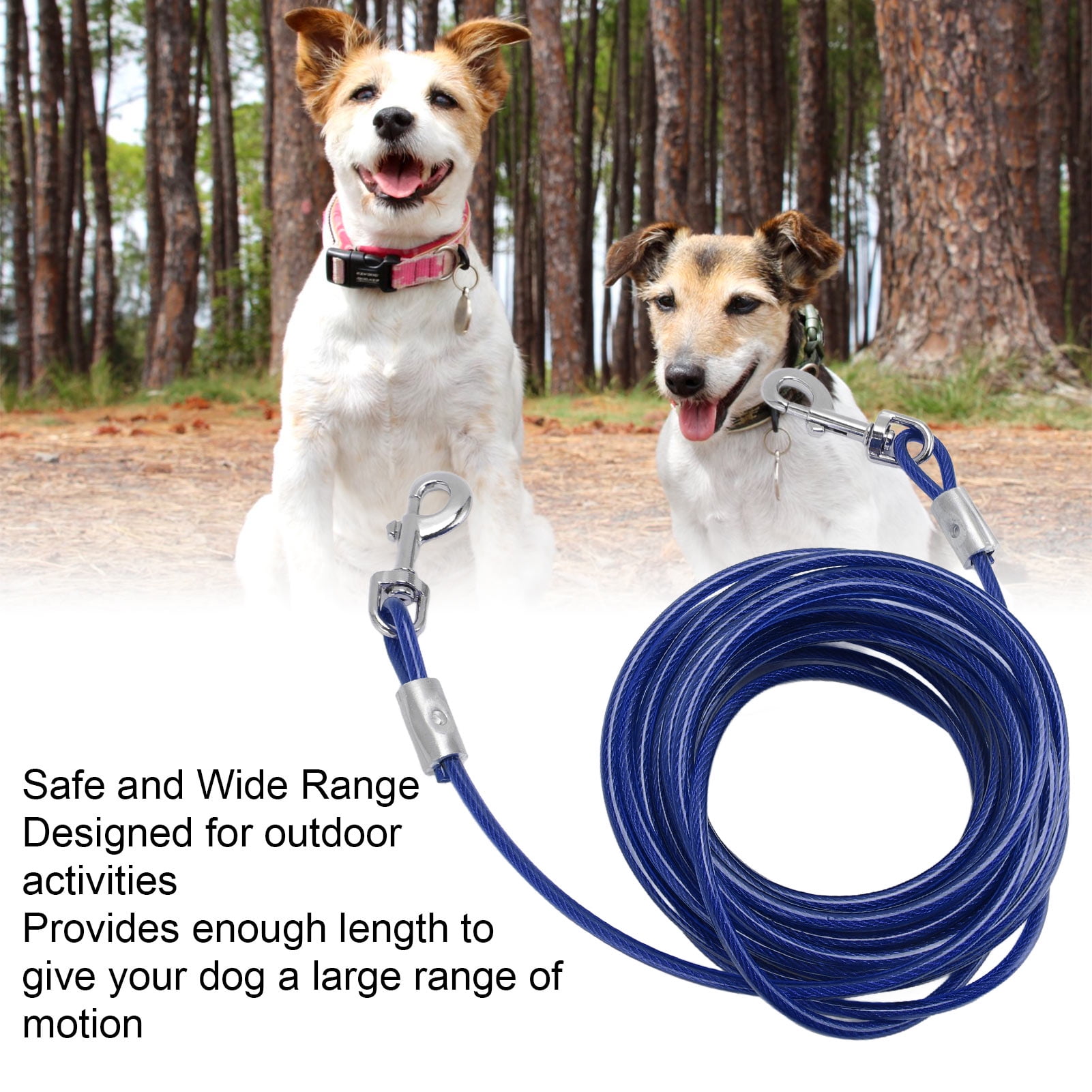 Dog Tether For Yard Jenico Dog Tie Out Cable, 10/15/20/30/40/50/70/