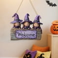 thumbnail image 3 of Halloween Decorations Witch Sisters Wooden Door Hanger – Festive Hanging Sign for Home, Porch & Living Room, 3 of 5