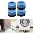 thumbnail image 2 of 4 almohadillas antivibración duraderas para lavadora y secadora, patas niveladoras para lavadora y refrigerador. Azul 35cm, 2 of 3