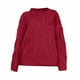 thumbnail image 1 of Suéter de cuello redondo para mujer, suéter holgado de colores sólidos, suéter de manga larga con cuello redondo, top de poliéster para mujer, 1 of 2
