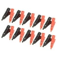 thumbnail image 3 of Abrazaderas De Prueba, Clip De Prueba Aislado Rojo Y Negro Conductividad Latón Chapado En Oro Ligero 10 Juegos Para Batería De Coche Para Proyectos Eléctricos OTVIAP 10A Electrical Clamp, 3 of 8