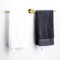 thumbnail image 6 of OAVQHLG3B Towel Rack Light Luxury Creative Brushed Gold Single Nordic Minimalist Bathroom Towel Bar 3 Towel Bar Wall-Mounted (Color : Black Seat Gold Pole, Siz, 6 of 6