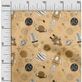thumbnail image 2 of oneOone Cotton Poplin Tan Fabric Galaxy Craft Projects Decor Fabric Printed By The Yard 42 Inch Wide, 2 of 4