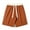 Orange, variant on Mens Big and Tall Shorts Drawstring Elastic Waist Loose Streetwear Comfy Summer Beach Dailywear with Pockets
