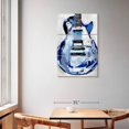 thumbnail image 2 of Elephant Stock Electric Blues I Wall Art - Vertical Multi Panel Canvas - Living Room Wall Decor - Music Multi Panel - White And Black Decor By Annie Warren - 36" x 57", 2 of 8
