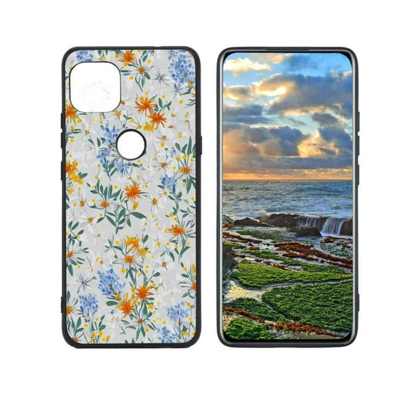 Compatible with Motorola G 5G Phone Case, Flowers-17 Case Men Women, Flexible Silicone Shockproof Case for Motorola G 5G