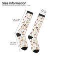 thumbnail image 5 of Bingfone Compression Socks For Women And Men Long Socks For Running Athletic Cycling Nurse-Mushrooms And Butterflies, 5 of 9