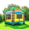 JumpOrange Outdoor 13FT Safari Commercial Grade Inflatable Bounce House with Bakset Ball Hoop for Kids and Adults (with Blower), Backyard Fun, Birthday Party Rental