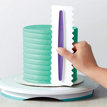 - Cake Decorating Comb Icing Smoother Cake Scraper Pastry 6 Designs Baking Tool