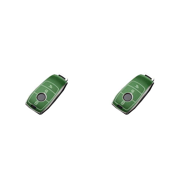 Riwesomey Funda de llave modificada para coche, funda protectora para coche, protección antiarañazos, accesorios de moda, repuesto para Verde 2piezas