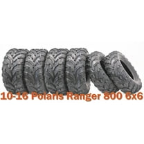 6 WANDA ATV tires (2) 25x10-12 & (4) 25x11-12 for 10-16 Polaris Ranger 800 6x6