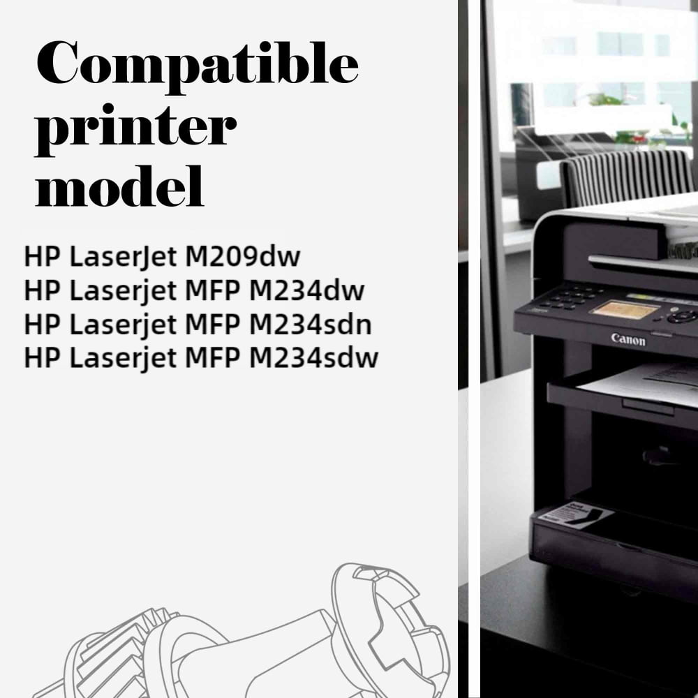 NO CHIP 134A Toner Cartridge Compatible for 134A W1340A LaserJet M209dw MFP M234dw M234sdn M234sdw Printer (Black 2-pack)