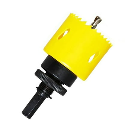 

Max-Craft Bi-Metal Hole Saw M42 Cobalt 8% with Arbor and Pilot Center Drill Bit Heavy Duty Bi metal Hole Cutter for Steel Metal Wood Plastic Aluminum
