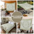 thumbnail image 6 of Sage Green Tapestry for Bedroom Wall Hanging Tapestry, Boho Retro Decorative Abstract Floral Ethnic Ceiling Backdrop Tapestries Poster Blanket Wall Decor for Teens Room Living Room Dorm 39" x 59", 6 of 8