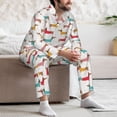 thumbnail image 7 of Lsque Dachshund Dog Puppy Pattern Long Sleeve Pajama Set for Men - Soft 2-Piece Sleepwear and Loungewear Set with Pockets, Comfy Nightwear-Medium, 7 of 7