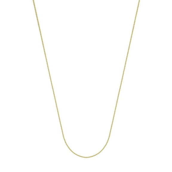 14k Yellow Gold 1.05mm Cable Chain Necklace Lobster Lock Closure - 1.8 Grams - 16 Inch