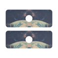thumbnail image 7 of Yayeee Faucet Mat for Kitchen Sink 14.7" Diatomite Long Splash Guard Pad, Blue Earth, 2 Pack, 7 of 7