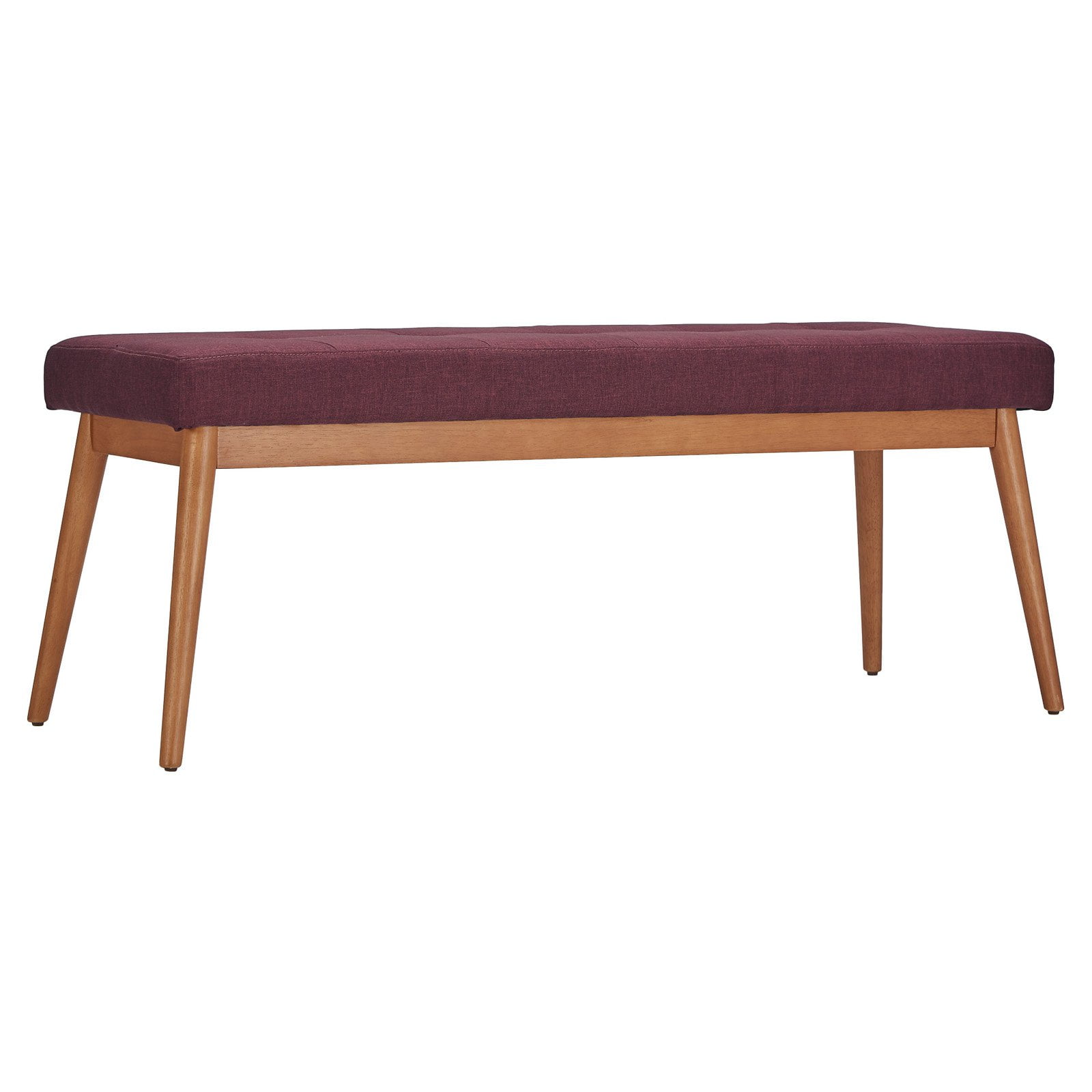 Chelsea Lane Mid-Century Tufted Dining Bench - Walmart.com
