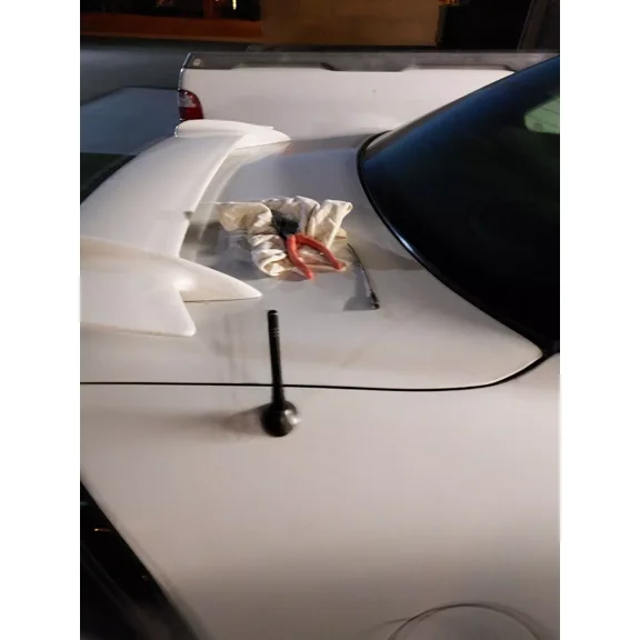 4" inch Short Black Aluminum Antenna Mast Rod AM/FM for PONTIAC GRAND AM 1985-2005